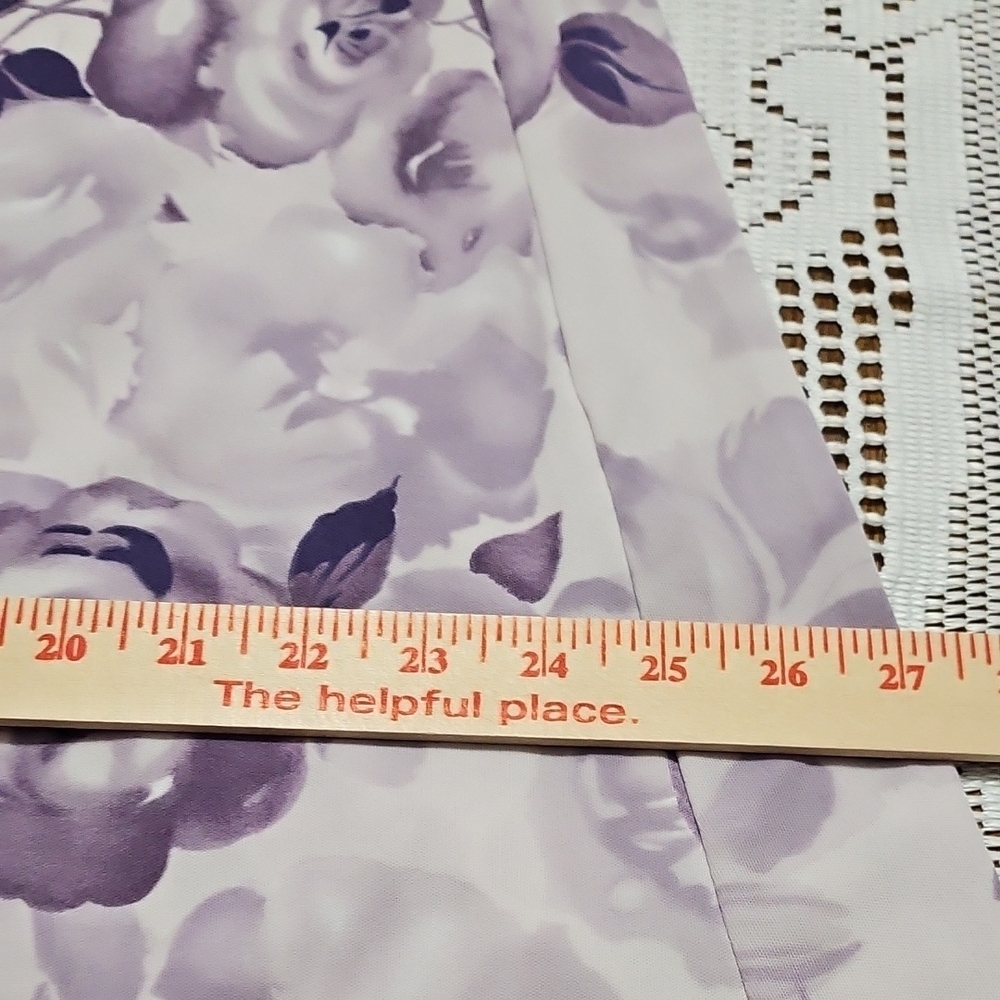 Floral Purple Sleeveless Dress - Picture 13 of 14